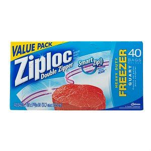 Ziploc Quart Size Freezer Bag 9/40 Case - Dovs by the Case | Dovs by ...