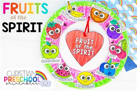 Fruit of the Spirit Bible Crafts for Kids - Christian Preschool Printables