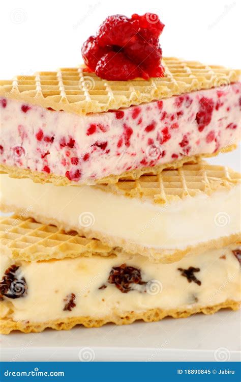 Wafer ice Cream stock image. Image of delicious, dessert - 18890845