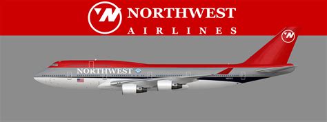 Northwest Airlines Bowlingshoe Boeing 747-400 - Chest o' Northwest ...