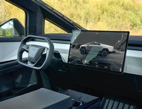 Tesla Cybertruck UI and interior get closer looks in new photos