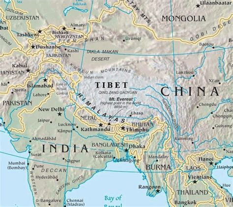 himalayas map | Monte kailash, História