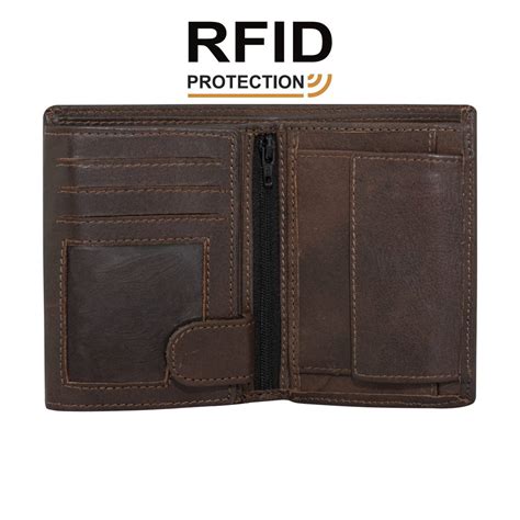 RFID blocking Men's Brown Real Leather Wallet - Pieltoro.Com | Ultimate ...