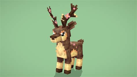 Sawsbuck (Spring Form) (Cobblemon) - 3D model by Reisen (@ReisenModels ...