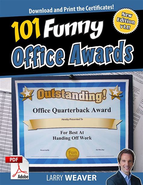 Funny Office Awards | Office awards, Funny awards, Funny awards ...