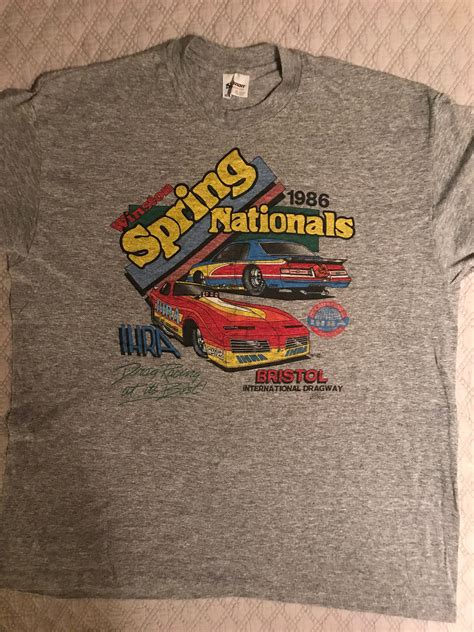 Vintage Drag Racing T-shirt. 80's T-Shirt Winston Spring Nationals ...