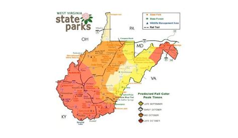 This Map Will Show You When and Where To View Fall Foliage In West ...