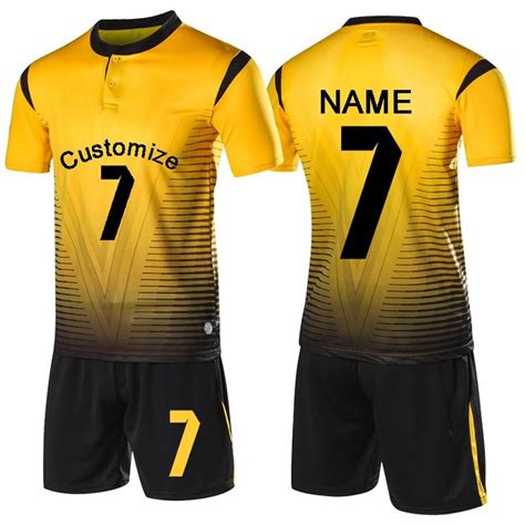 Black and Yellow Soccer Jersey Sale - Soccer-Store in 2020 | Soccer ...