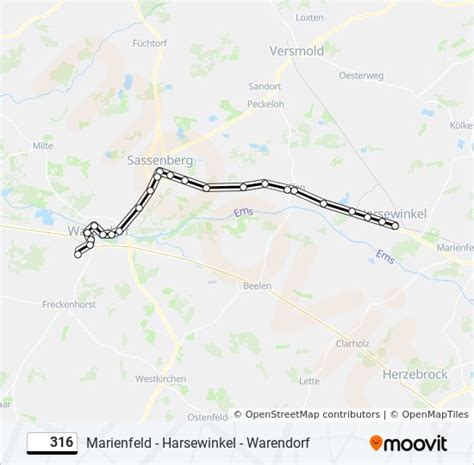 316 Route: Schedules, Stops & Maps - Harsewinkel, Zentrum (Updated)