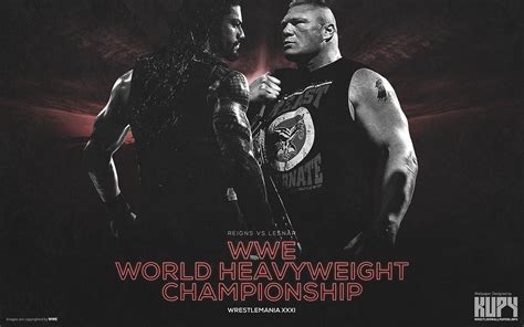 WrestleMania 31 - Brock Lesnar vs Roman Reigns - WWE Wallpaper ...