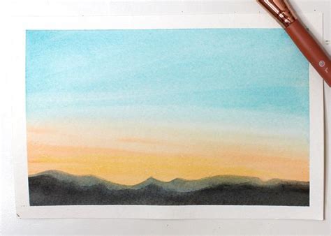 Easy Watercolour Sky Tutorial for Beginners - Wonder Forest ...