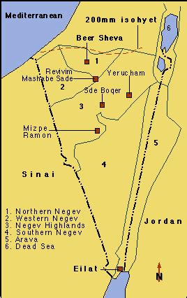 Negev Desert Map Location