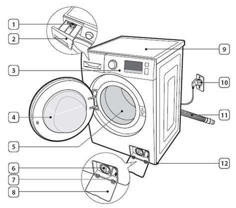 Different parts that make up my Eco Bubble Samsung washer | Samsung MY