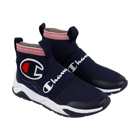 Champion - Champion Rally Pro Mens Blue Textile Athletic Slip On ...