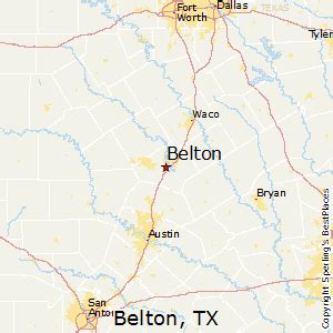 Map Of Belton Texas | Draw A Topographic Map