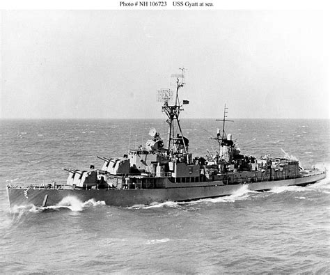 USN USS Gyatt (DDG-1) Gearing-class Destroyer Naval History, Military ...