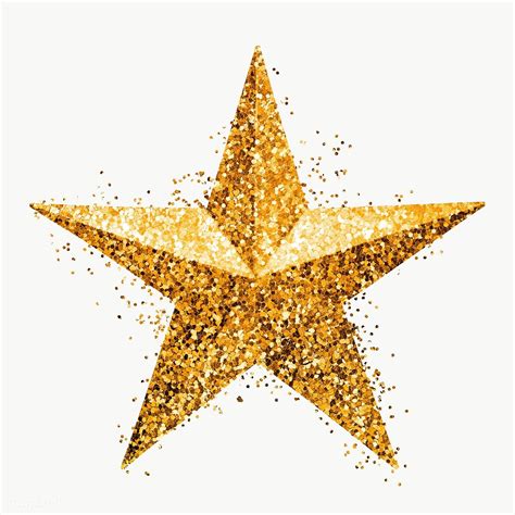 Glitter gold star design element | free image by rawpixel.com ...