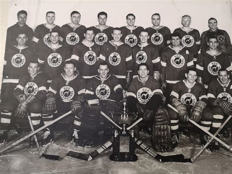 Soo Greyhounds 1955 Northern Ontario Senior Hockey Champions | HockeyGods