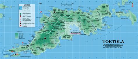 Tortola Map - Tortola, British Virgin Islands