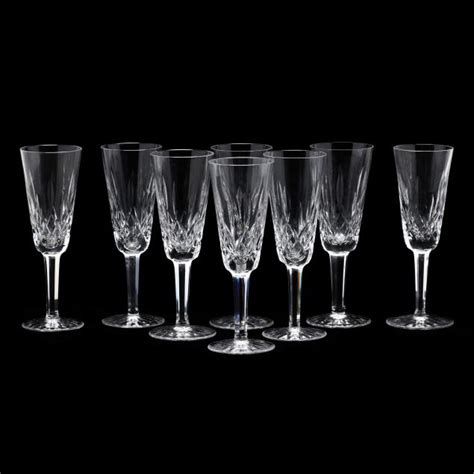 Waterford, Eight "Lismore" Crystal Champagne Flutes (Lot 4092 - The ...