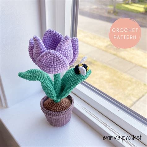 Crochet Flower Pattern Amigurumi Flower Pattern Bumble - Etsy