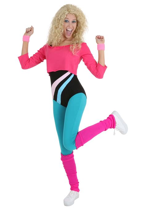 Women's 80's Workout Girl Costume