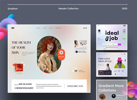 Gradient - Header Collection on Behance