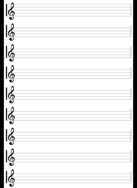 Blank Printable Music Sheets