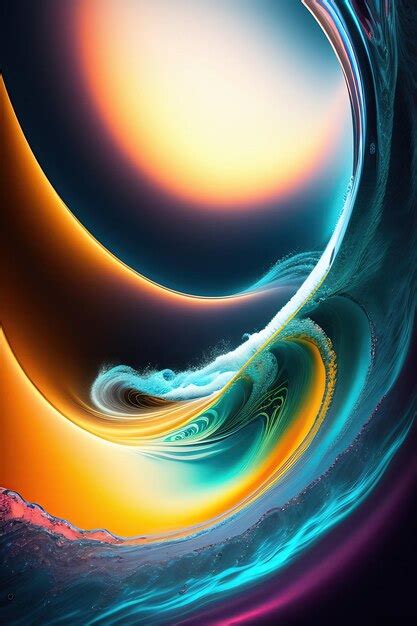 Premium AI Image | Abstract Water Waves Background