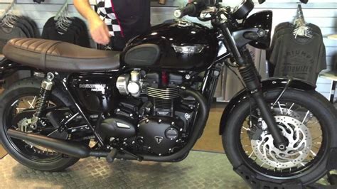 Custom Bonneville T120 with Exhaust Upgrade - YouTube