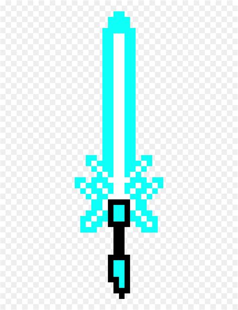 Diamond Sword Pixel Art Minecraft