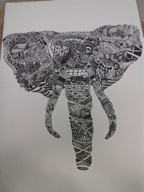 Zentangle Elephant 2013 | Zentangle elephant, Zentangle, Elephant