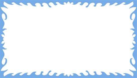 Abstract background illustration of a blue liquid border frame 21445213 PNG