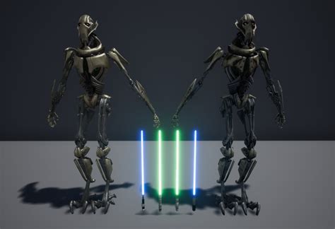 3D general grievous 2 lightsabers - TurboSquid 1352728