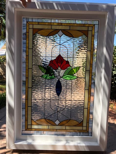 Insulated and pre-installed in vinyl frame! Victorian Rose #2 Style ...