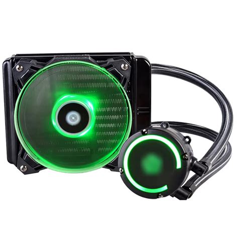 RGB Color 120mm PWM Fan Water Cooler Liquid CPU Radiator Desktop PC ...