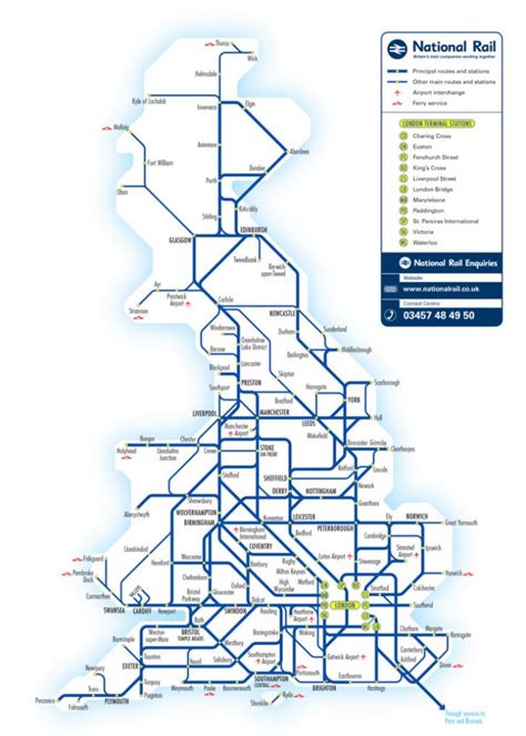 Map Of England Train Routes - Aggie Arielle