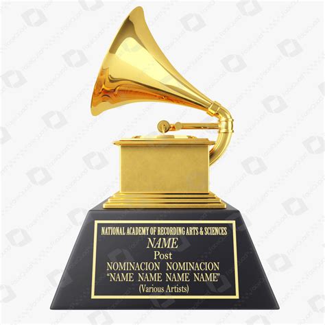 Grammy Award Trophy 3D Model | FaceQuad