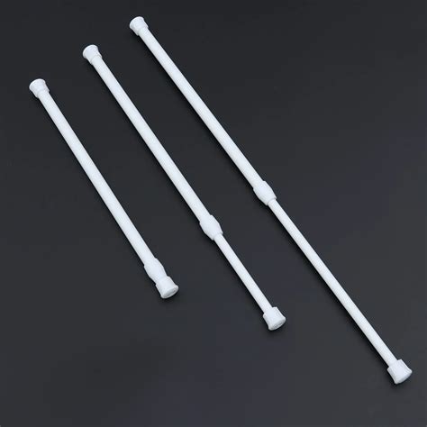 30 50cm Extendable Curtain Pole Rod Cupboard Bars Tensions Rods Spring ...