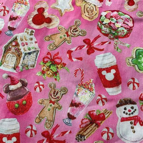 Disney Christmas Fabric Yard Fat Quarter - Etsy