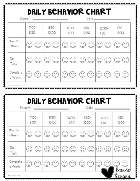 Printable Behavior Charts For Preschool - Printable Word Searches