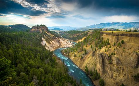 Download National Park Yellowstone Nature Canyon HD Wallpaper