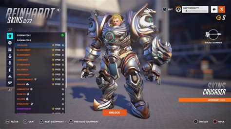 Every legendary Reinhardt skin in Overwatch 2 - Gamepur