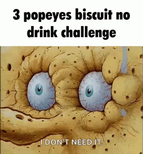 Popeyes Biscuit Spongebob GIF - Popeyes Biscuit Spongebob Challenge ...