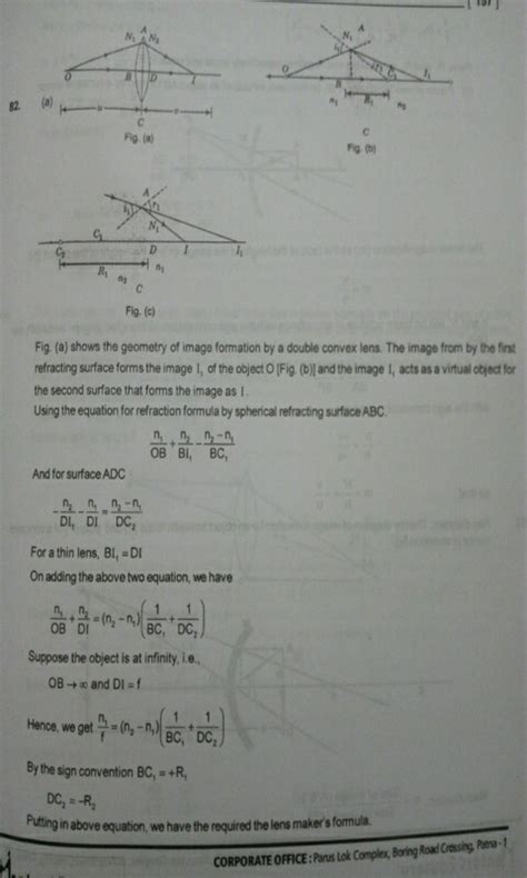 derivation of lens maker formula of thin lens - Physics - - 1771020 ...