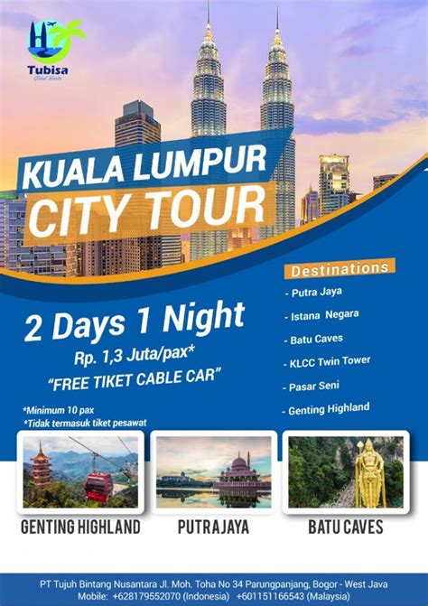 TOUR GROUP KUALA LUMPUR CITY TOUR – Tubisa Global