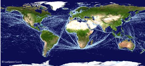 ESA - Satellite-AIS-based map of global ship traffic