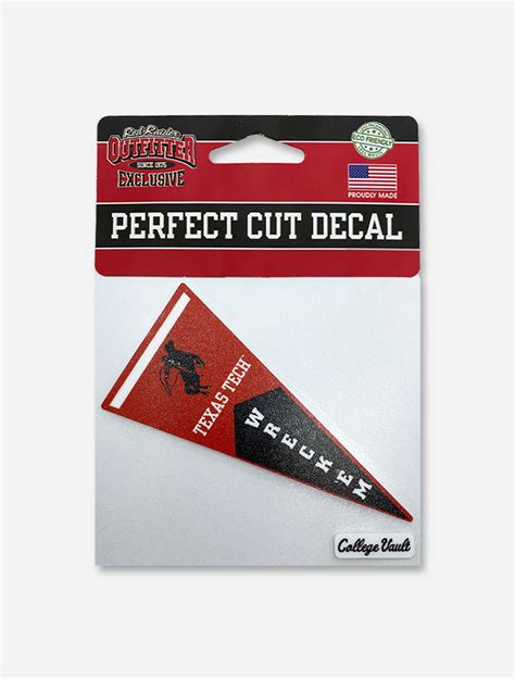 Texas Tech "Pennant" Perfect Cut Decal