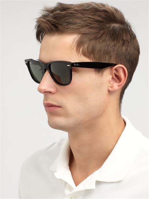 Ray-Ban Classic Wayfarer Sunglasses in Black for Men - Lyst