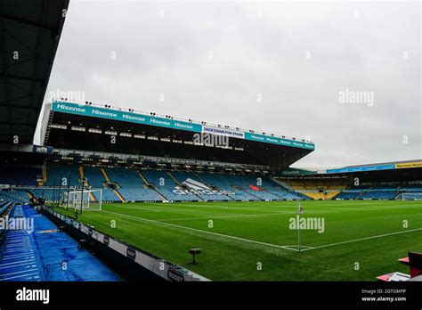 General view inside Elland Road Stadium ahead of the game Stock Photo ...